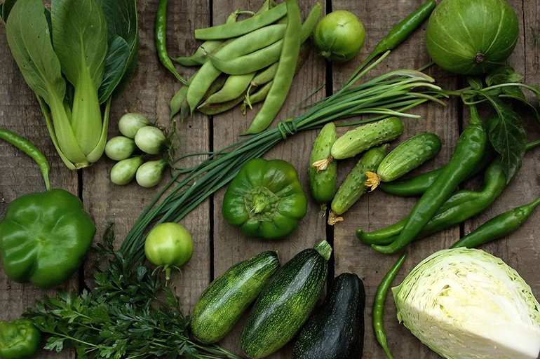 Зеленые овощи